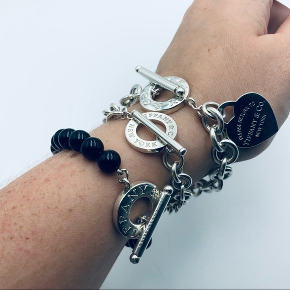 RECENT edition Tiffany & Co. Silver Toggle Bracelet 7.5” with PACKAGING - Picture 14 of 15